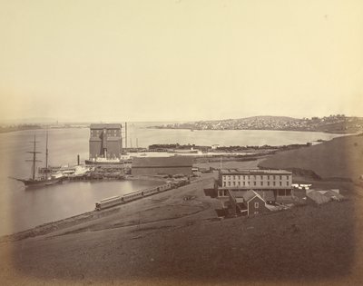 Ciudad de Vallejo desde el Sur de Vallejo, Condado de Solano de Carleton E. Watkins